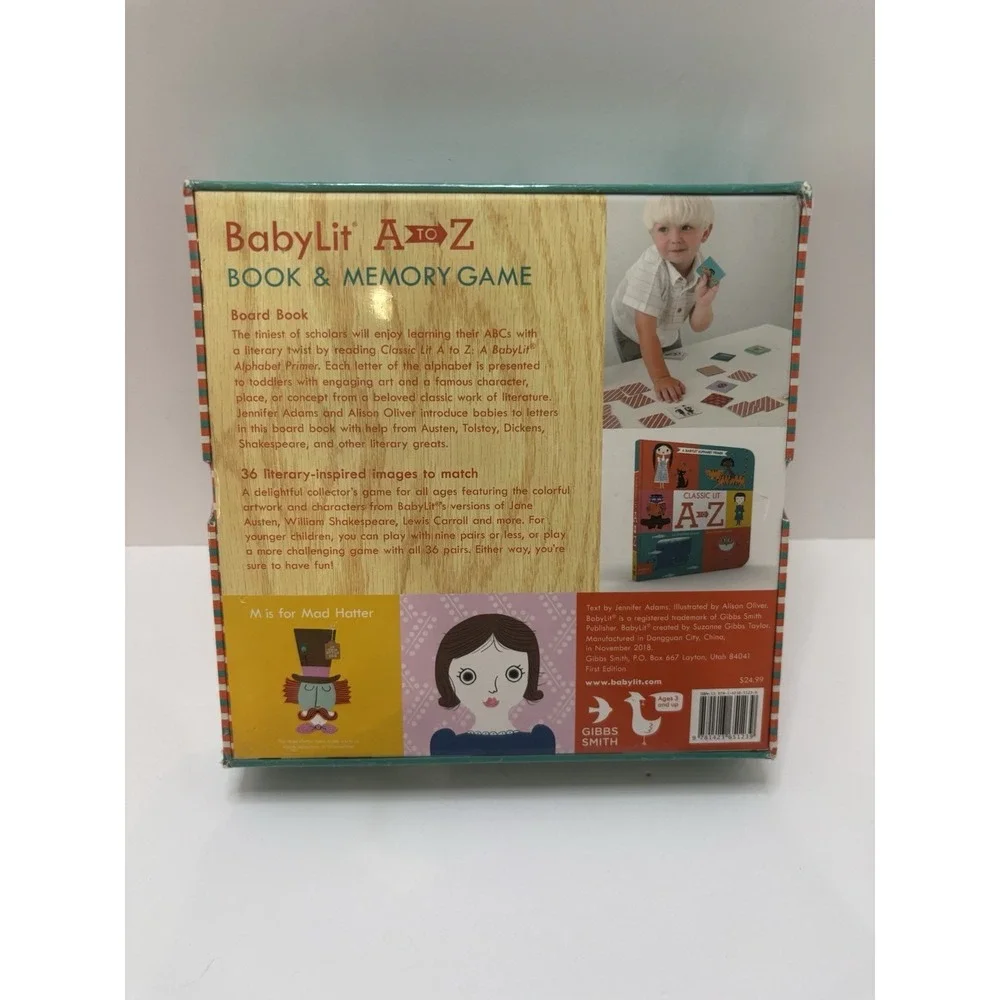 BabyLit A to Z Book & Memory Game NEW!